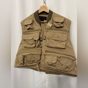 Pacific Fly Gear Tan Fishing‎ Vest Size: Large